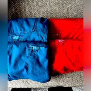 Cherokee Scrubs. XS. Red and Blue.$35 for both sets  No stains comfortable